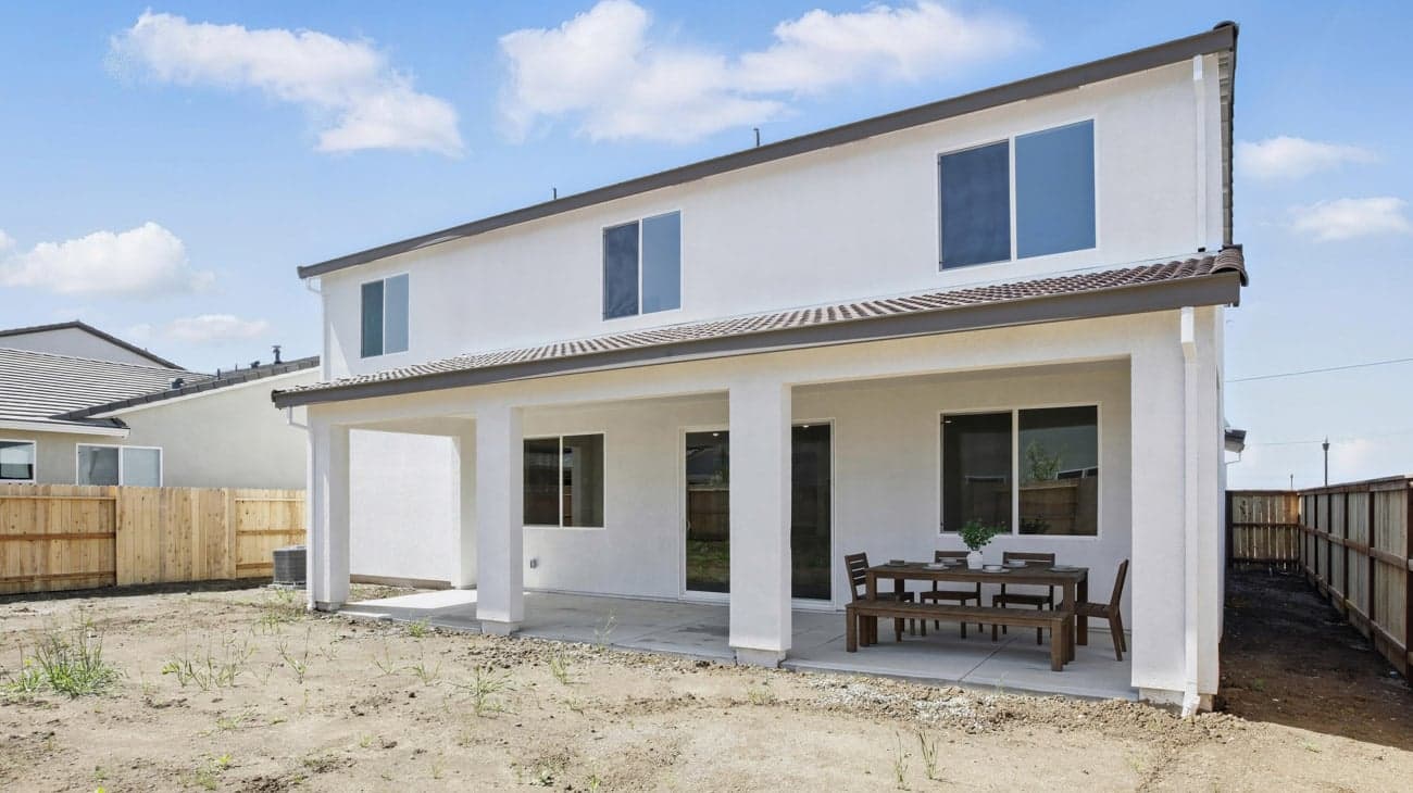 Back of house exterior at Plan 5002, The Residences at Arbor Ranch