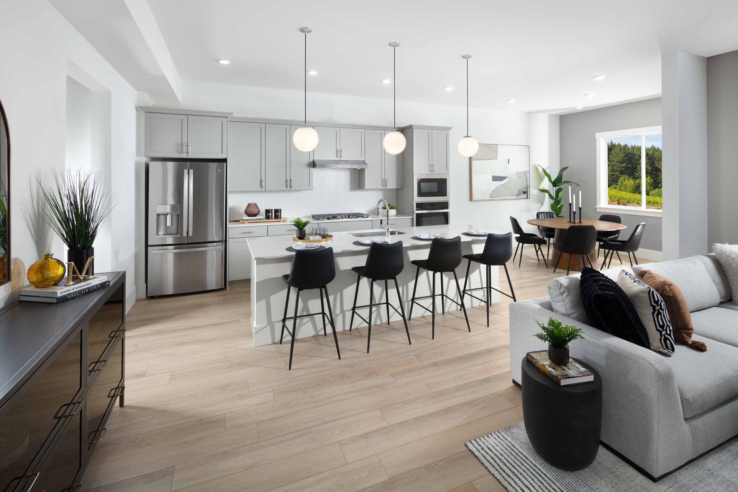 St. Helena Plan at The Residences at The Vineyard - Kitchen & Living Room